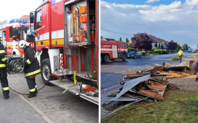 Južnou Moravou sa po pondelkovej búrke prehnalo ničivé tornádo. Na Slovensku mali veľa práce aj hasiči z Galanty a Dunajskej Stredy