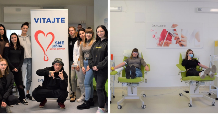 Do Študentskej kvapky krvi v Galante sa zapojili aj študenti zo SOŠ obchodu a služieb Zoltána Kodálya