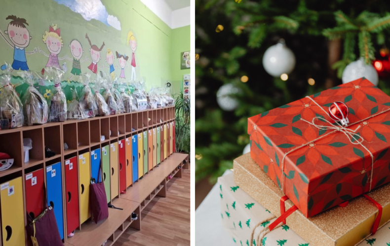 Pani učiteľky z MŠ Hody si pripravili na predaj nádherné vianočné balíčky. Z predaja chcú deťom zakúpiť hračky aj nábytok