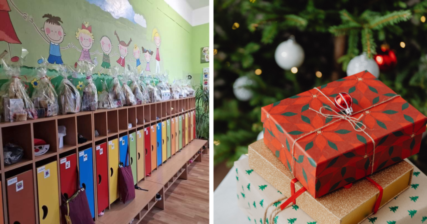 Pani učiteľky z MŠ Hody si pripravili na predaj nádherné vianočné balíčky. Z predaja chcú deťom zakúpiť hračky aj nábytok