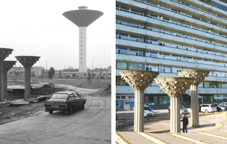 Viete, kde v Galante nájdete UFO? Dielo pred galantskou nemocnicou vytvoril popredný slovenský sochár