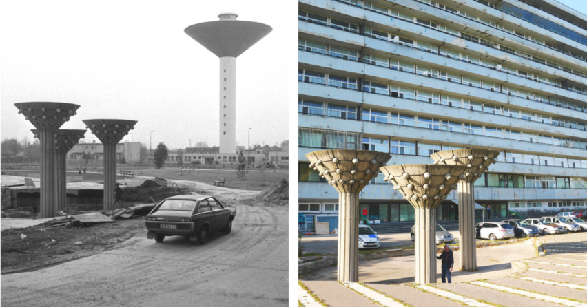 Viete, kde v Galante nájdete UFO? Dielo pred galantskou nemocnicou vytvoril popredný slovenský sochár